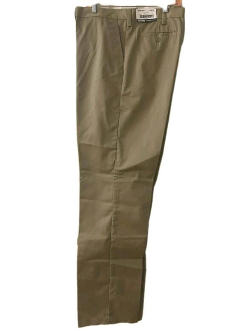 Edwards Men’s Khaki Work Pants Tan 42W  UL (unhemmed length 39")